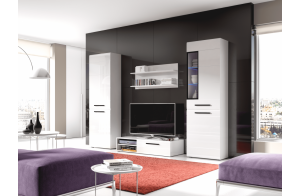 Низкая тумба под телевизор Кёльн-1220 Белый Аляска